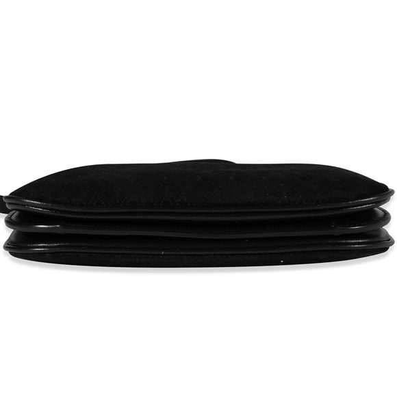 Saint Laurent Black Suede & Leather All-Over Monogram Bag - Picture 3 of 5